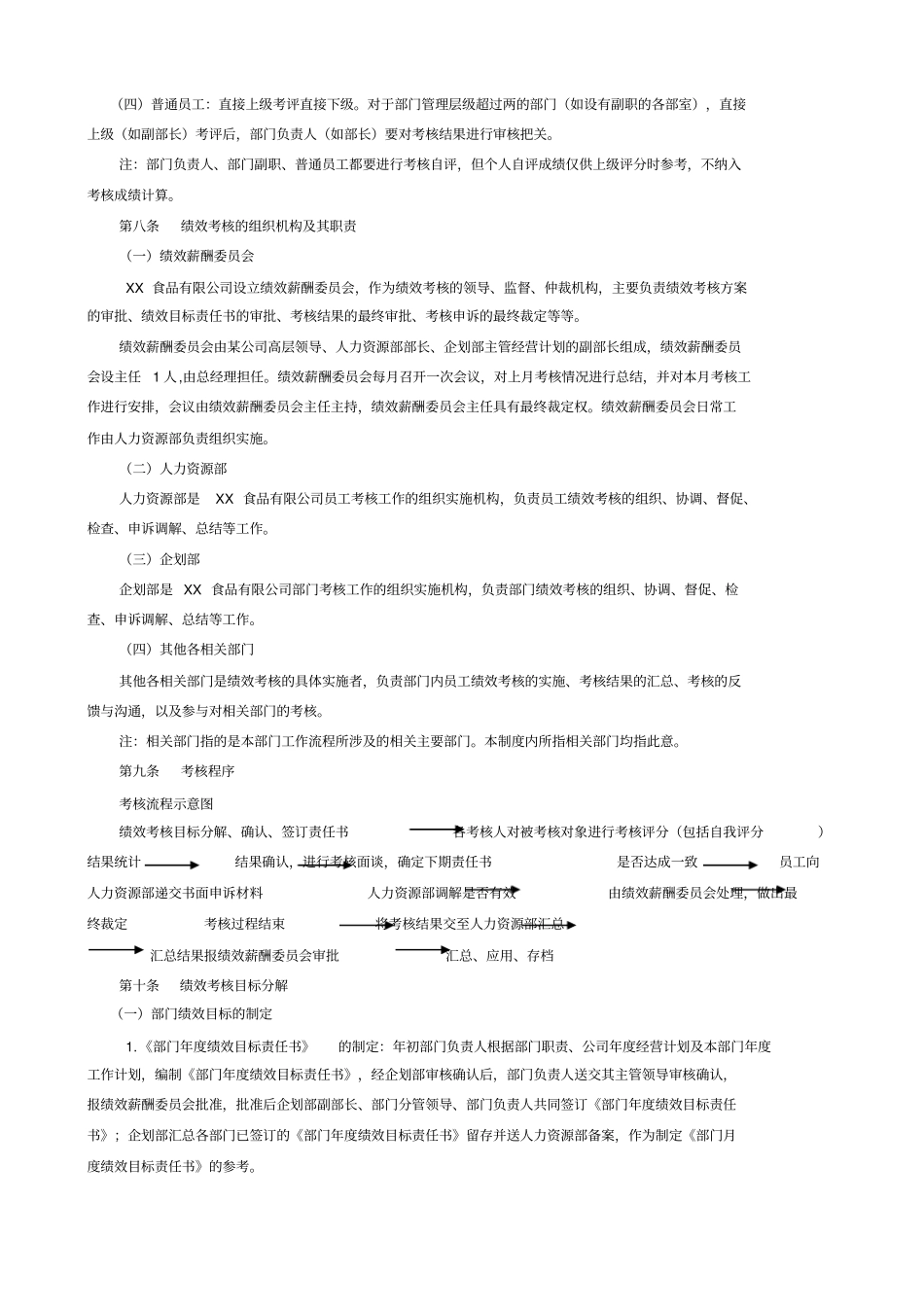 食品公司绩效管理制度_第3页