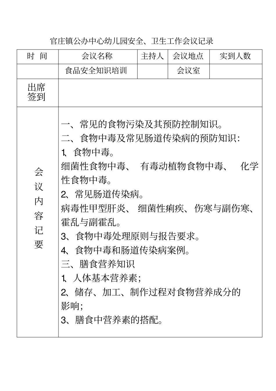 食品安全培训记录1_第2页