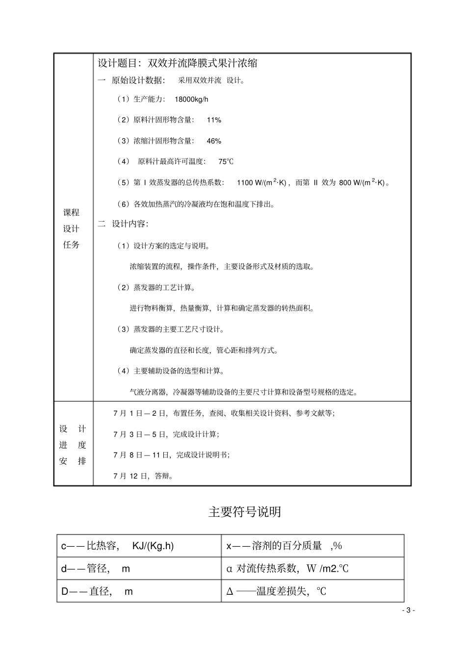食品工程原理课程设计食品科学与工程专业_第3页