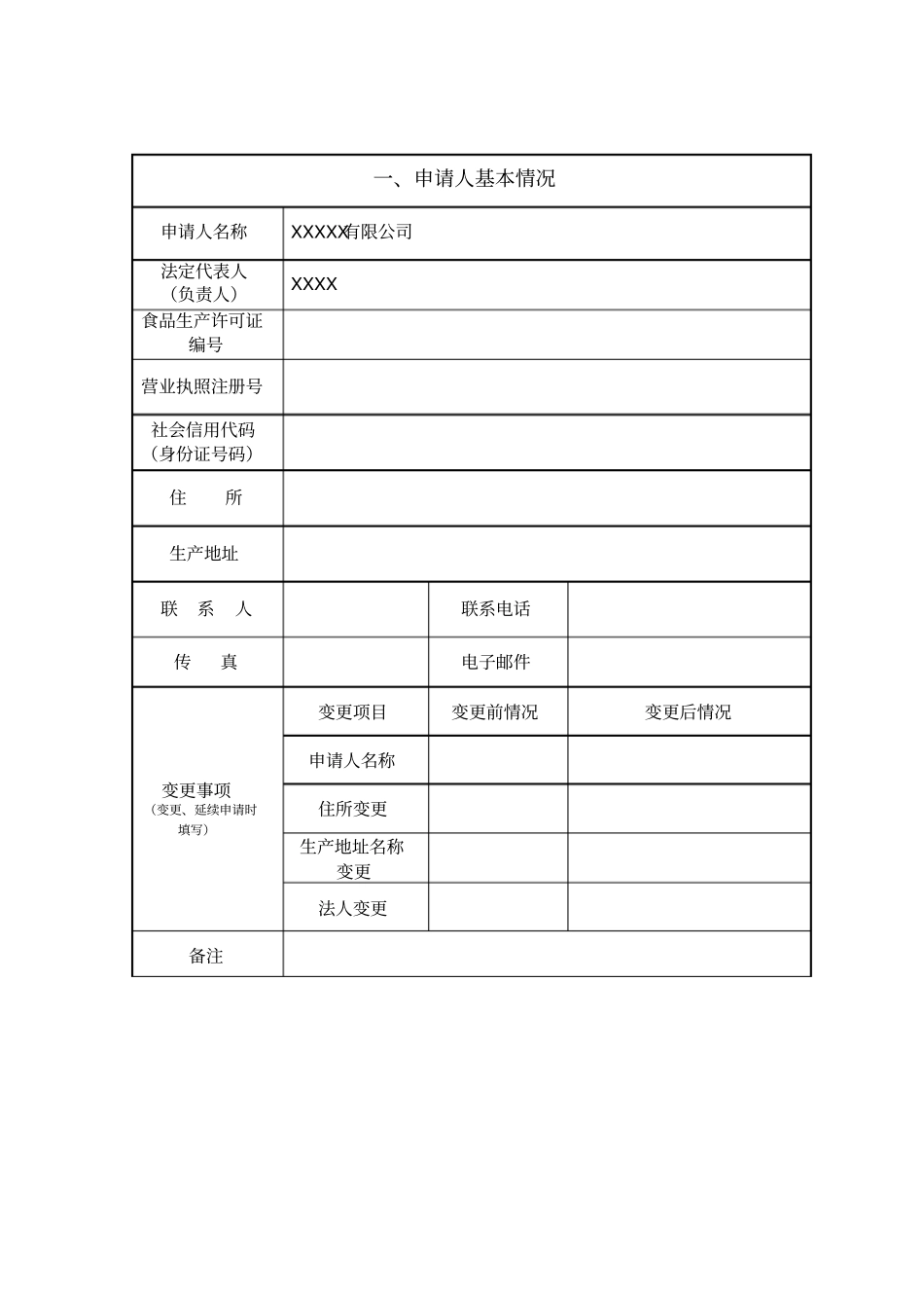 食品生产许可证申请表模板_第3页