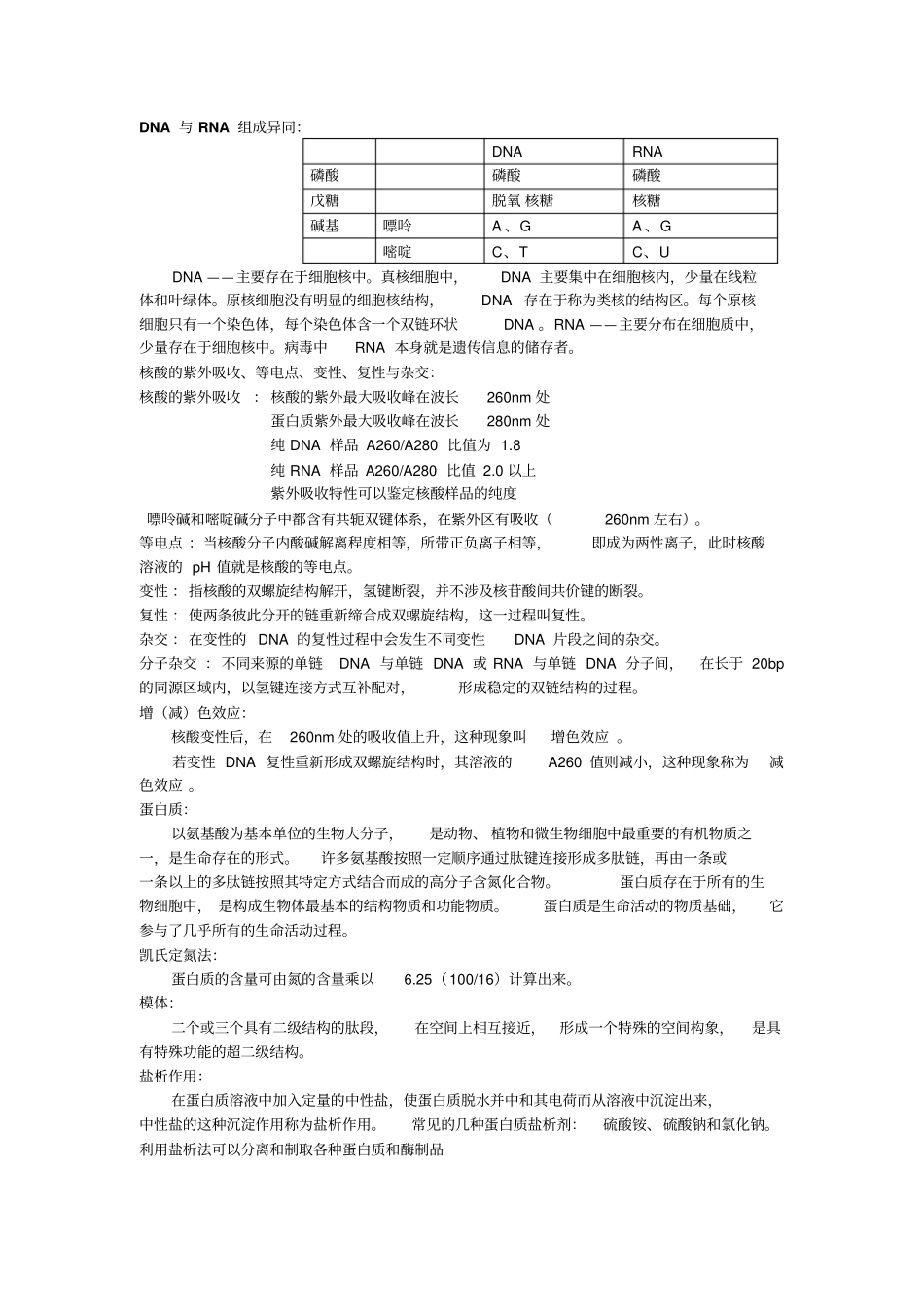食品生物化学复习资料新整合汇总_第2页