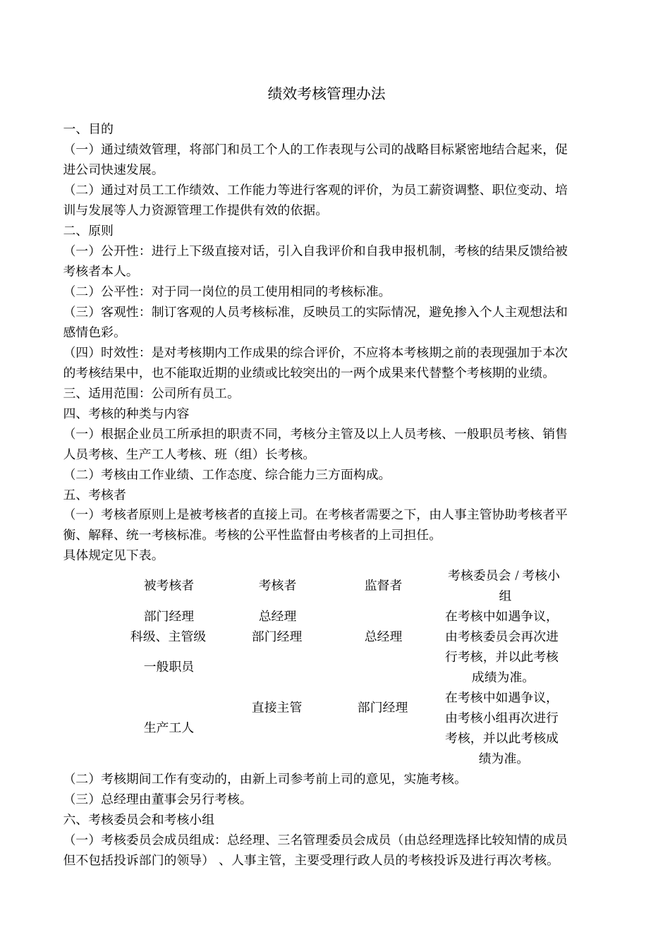 食品科技公司绩效考核制度_第1页