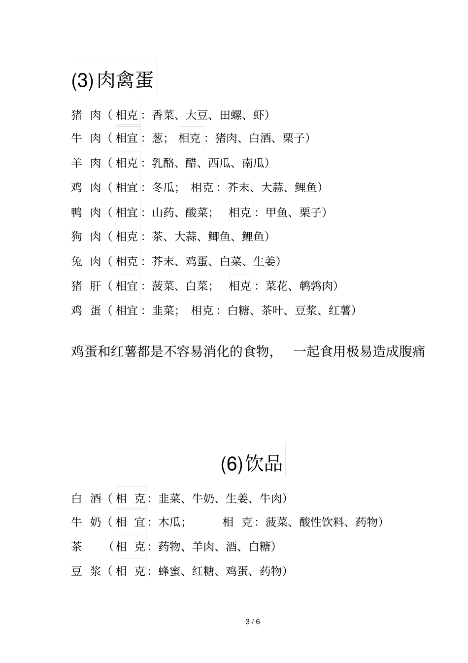 食物相生相克表_第3页