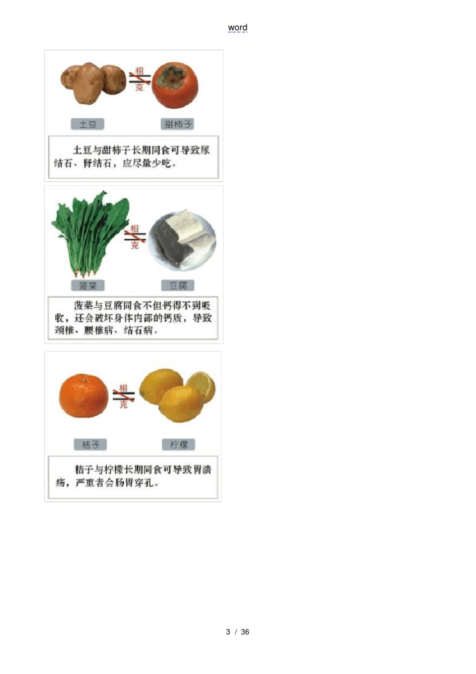 食物相生相克一览表_第3页