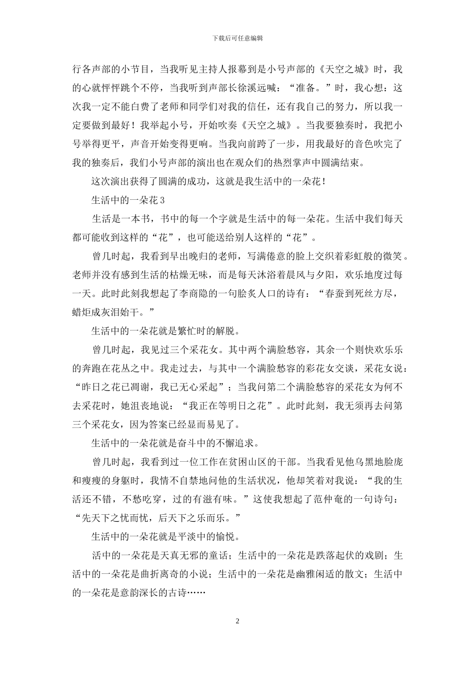 生活中的一朵花_第2页