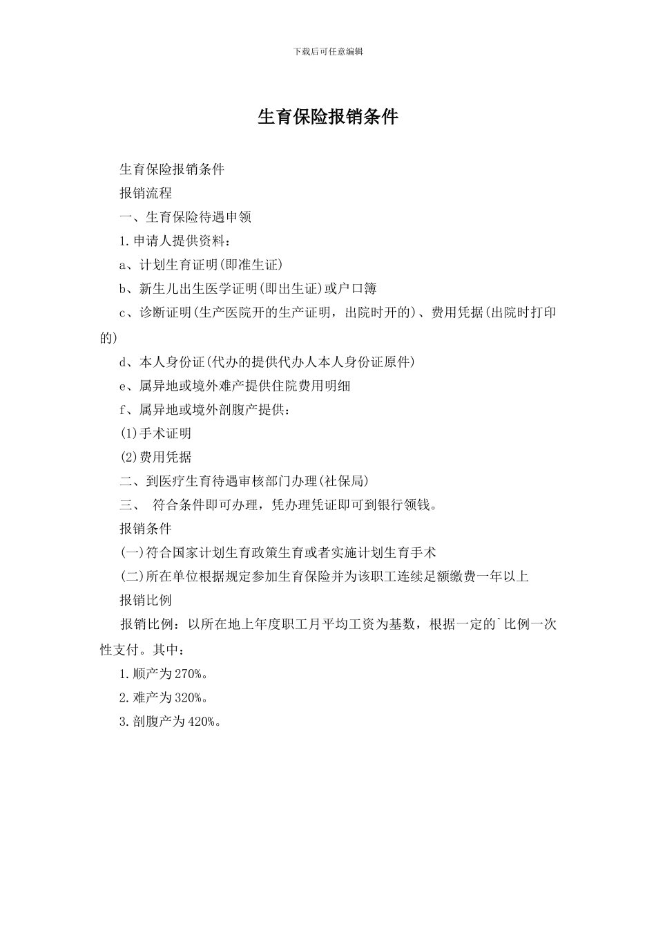 生育保险报销条件_第1页