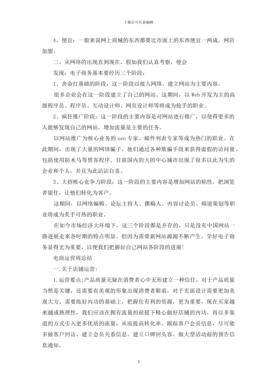 电商运营周总结_第3页