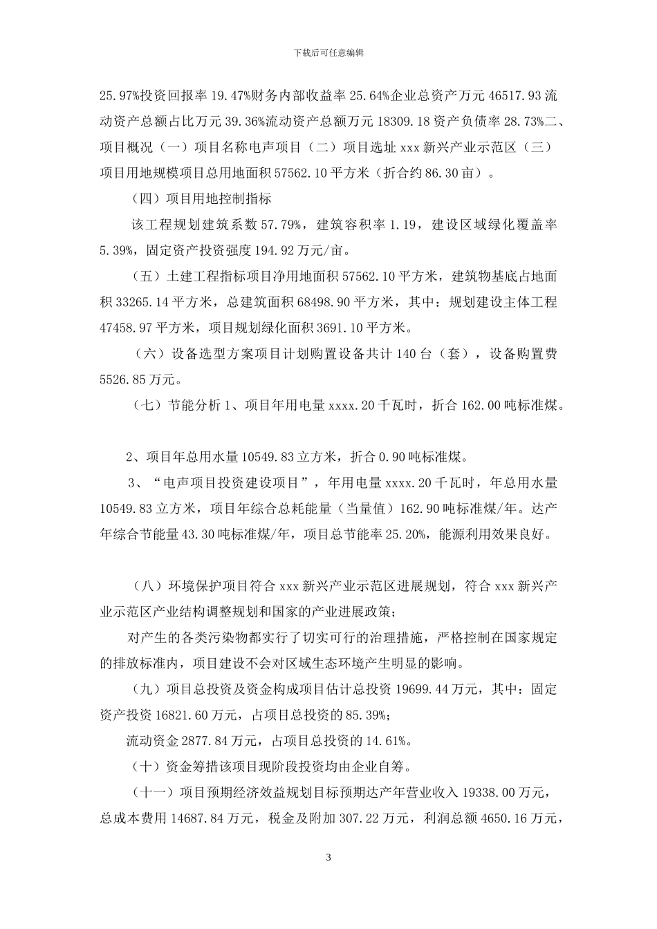 电声项目可行性计划_第3页