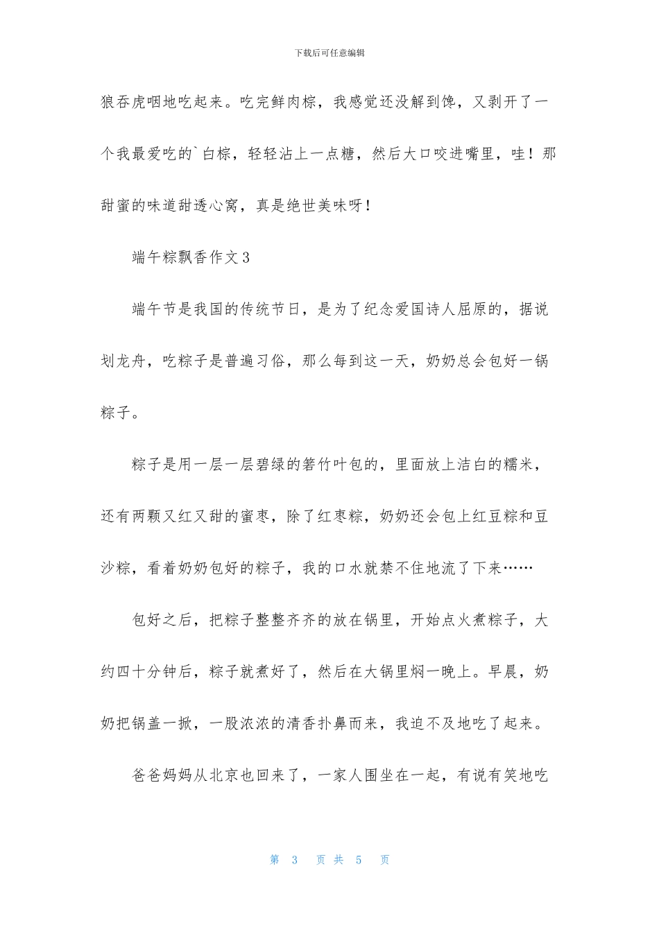 端午粽飘香作文_第3页