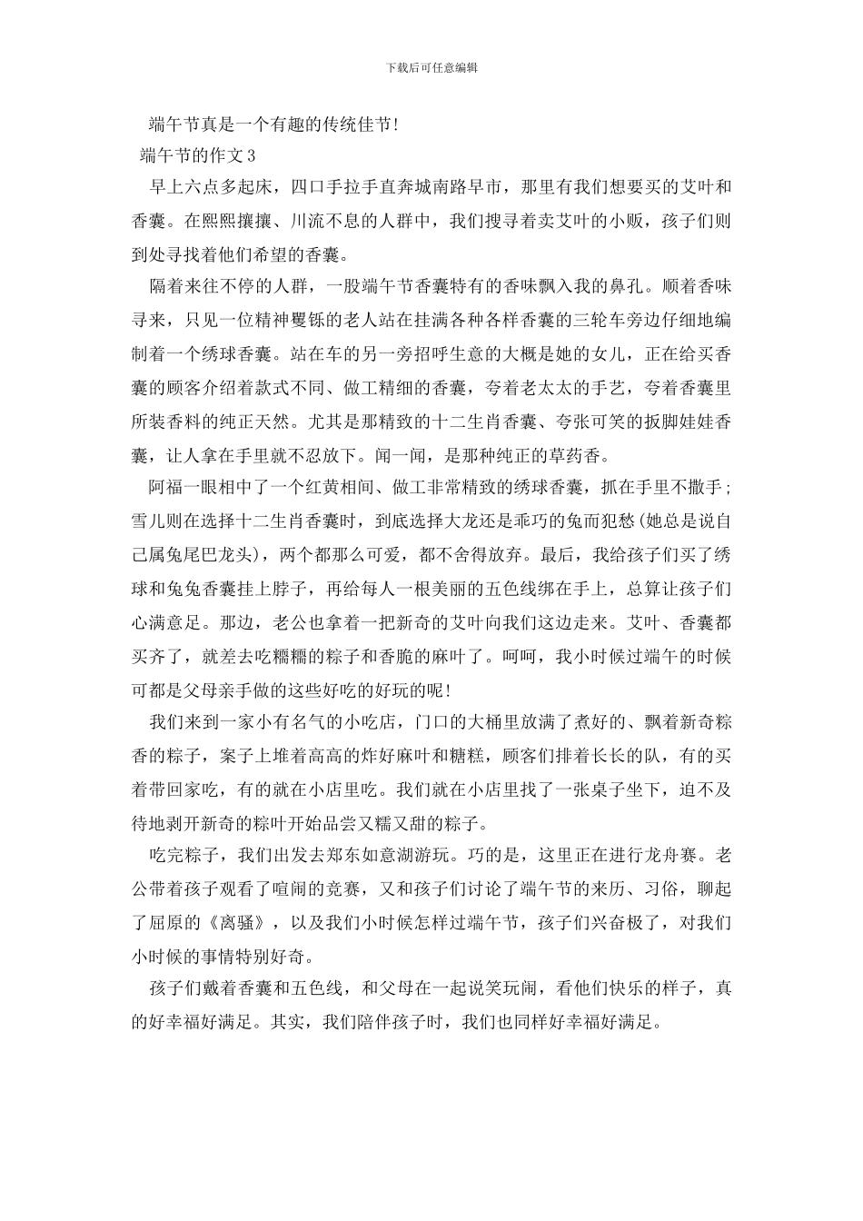 端午节的作文三篇_第3页