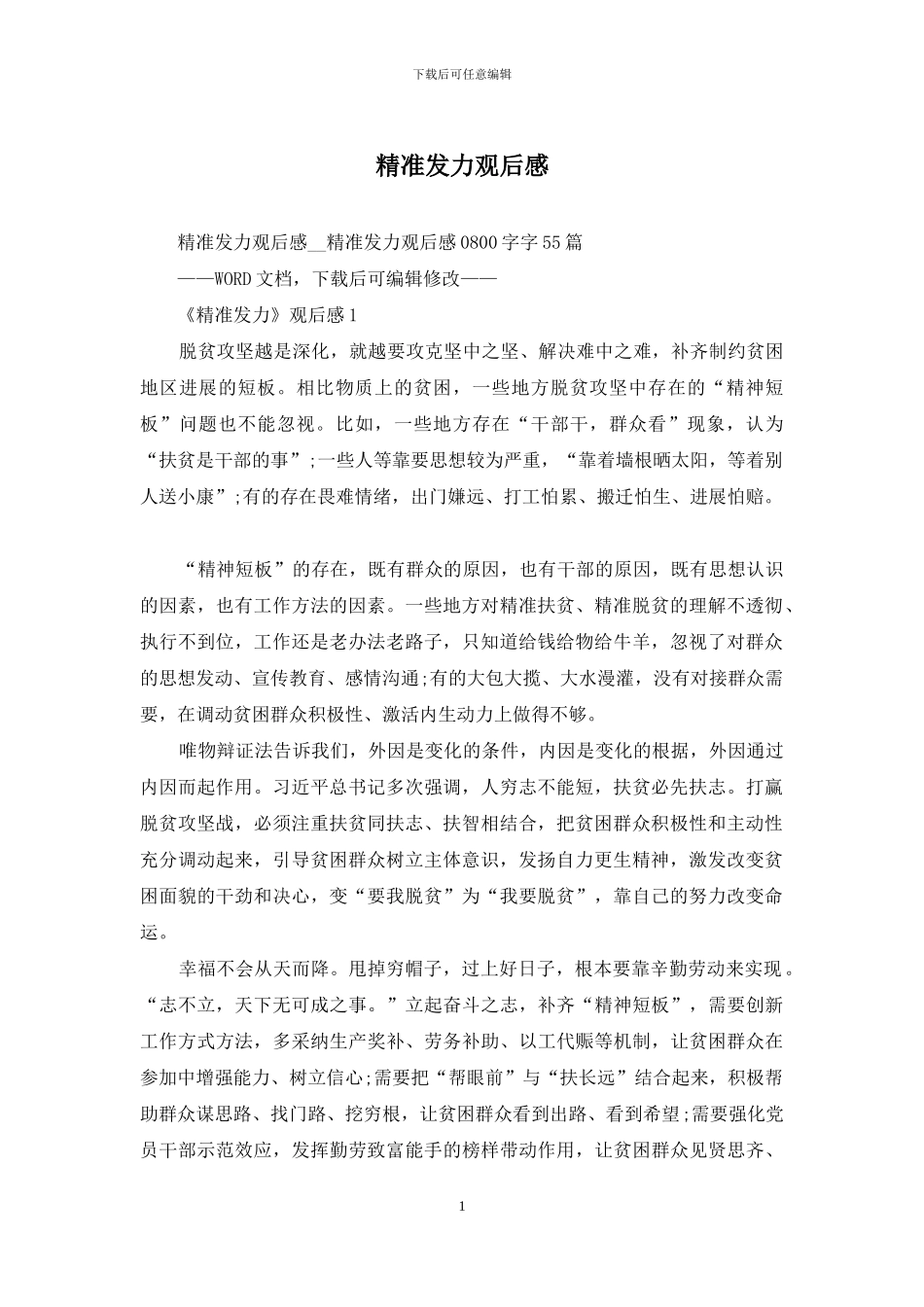 精准发力观后感_第1页