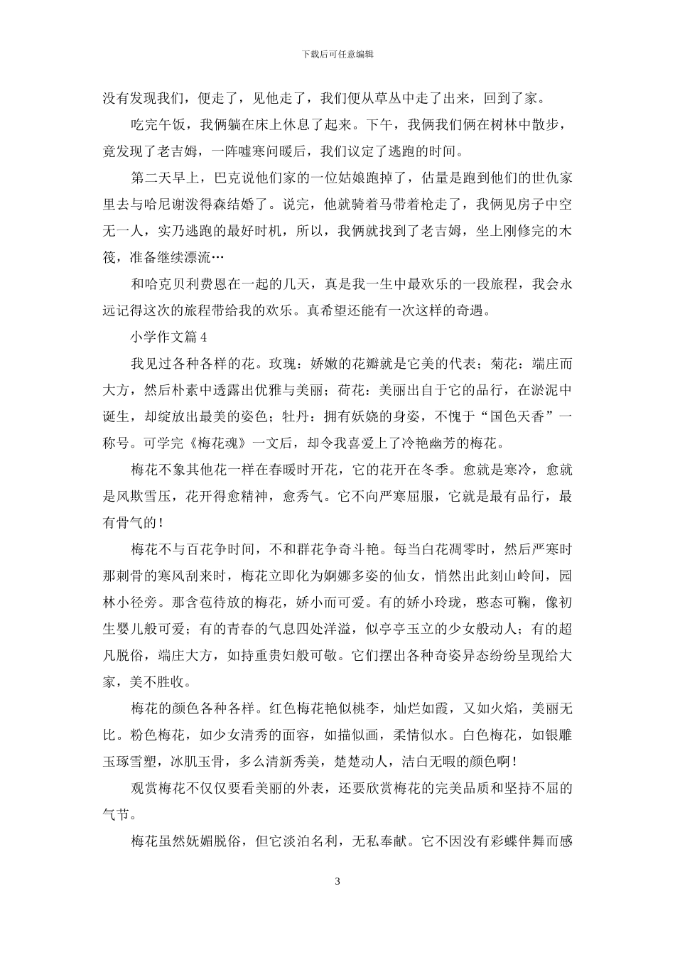 精选小学作文合集9篇_第3页