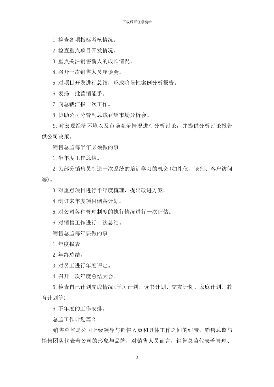 精选总监工作计划4篇_第3页