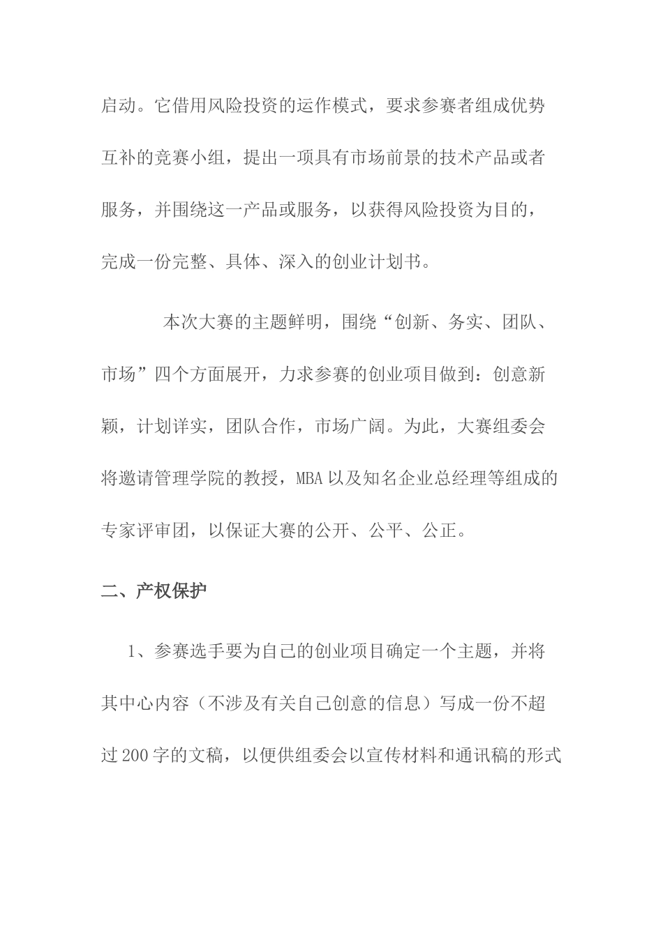 创业计划书评分标准大学生创业设计大赛_第2页