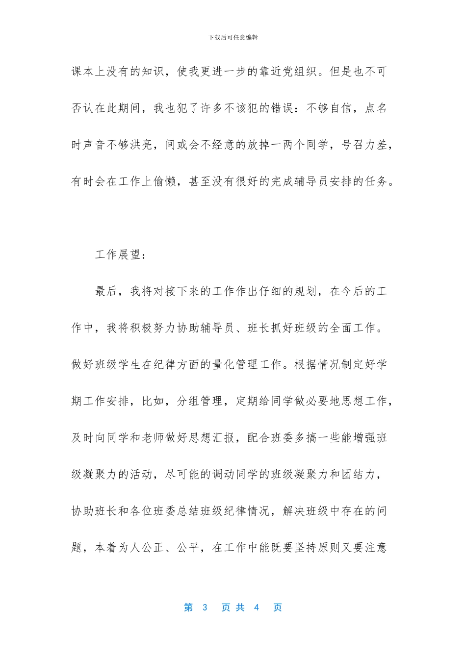 纪律委员工作总结_第3页