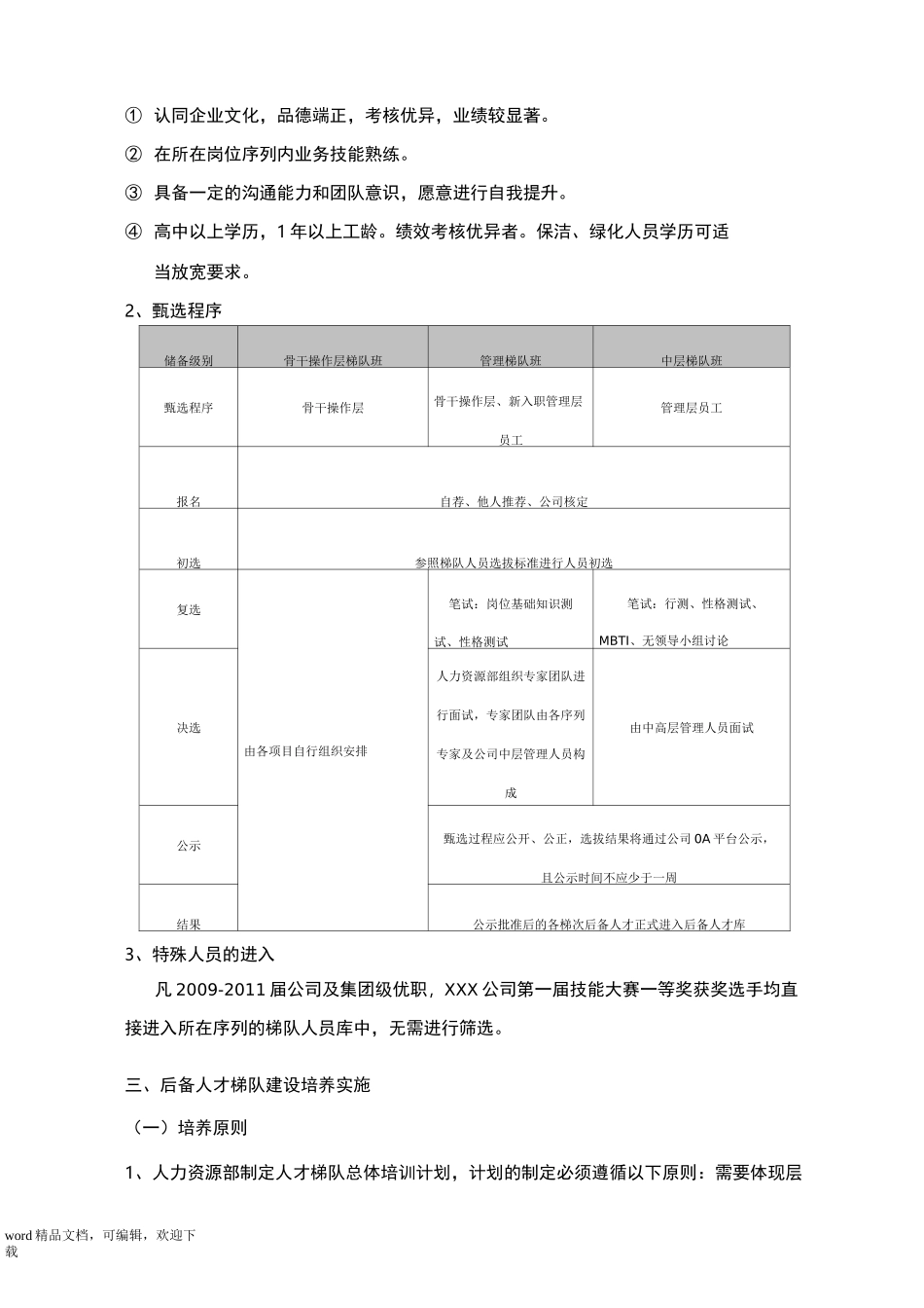 公司人才梯队建设方案详细_第3页