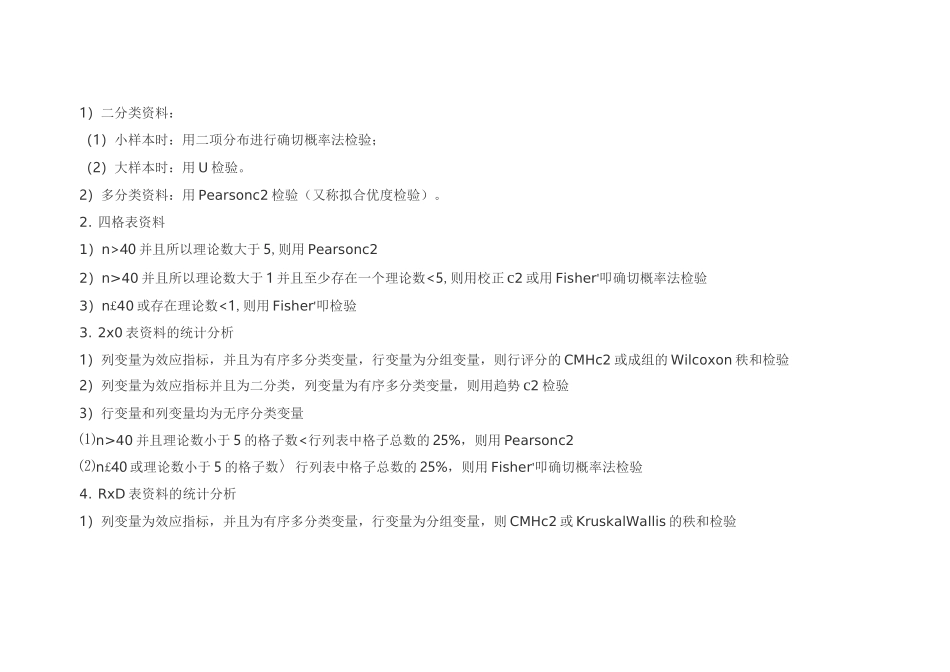 24-医学统计方法选择流程图_第2页