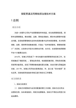营配贯通及同期线损治理技术方案 (1)