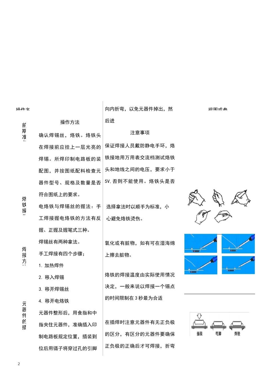 电子厂手工焊接作业指导书(标准)_第2页