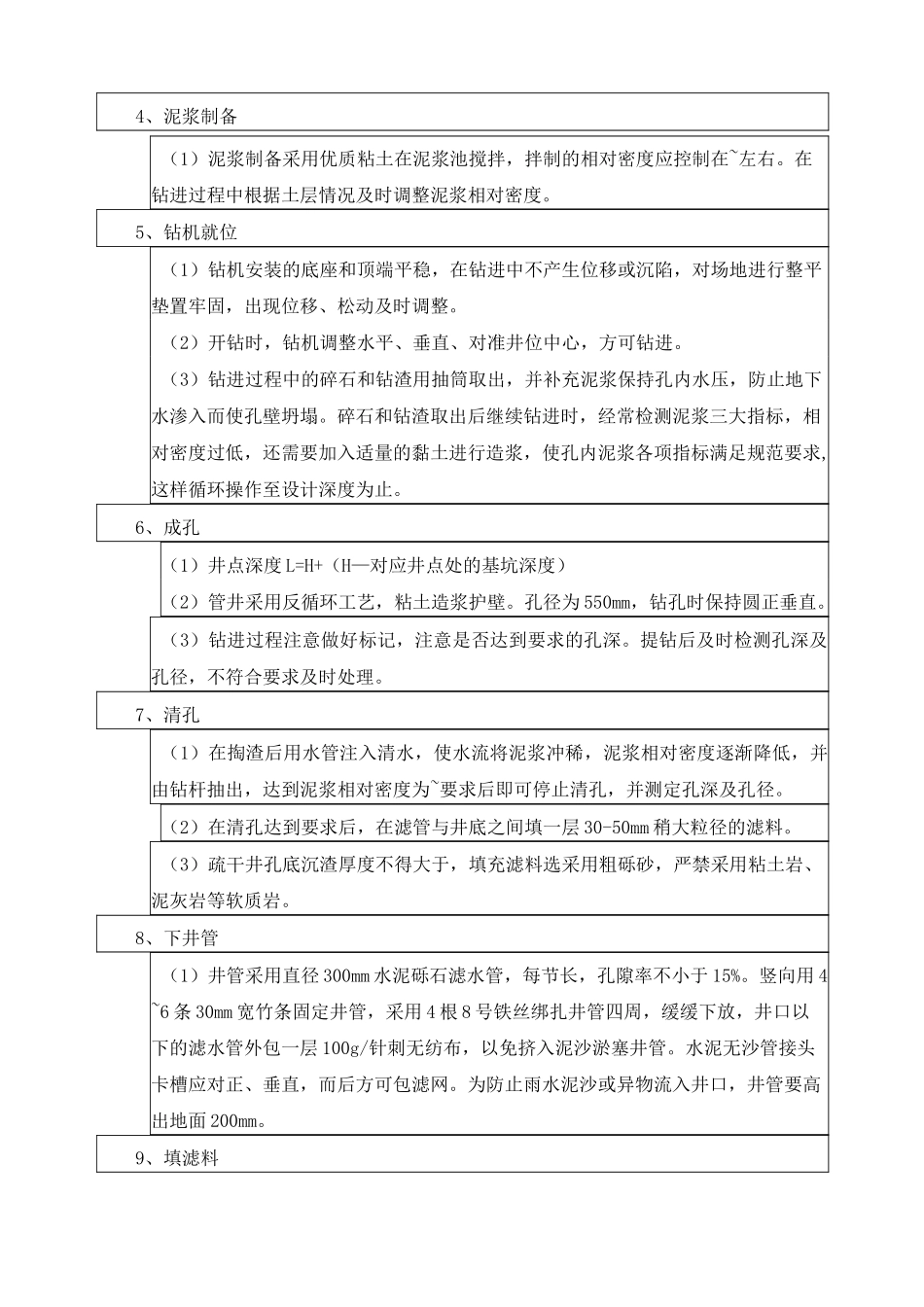 新管井降水技术交底_第3页