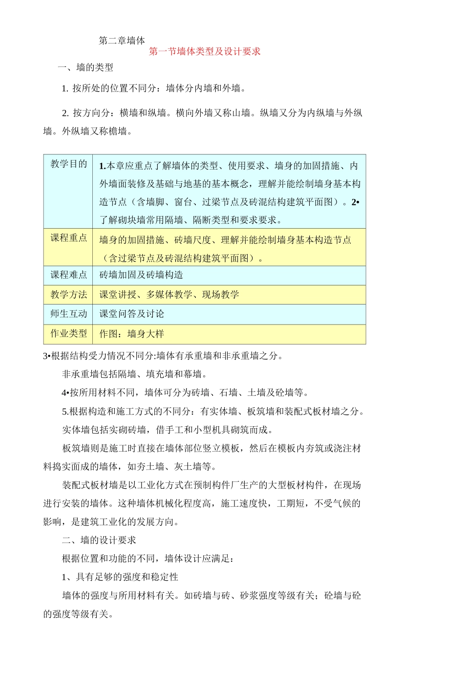 建筑构造教案(墙体部分) (2)_第1页