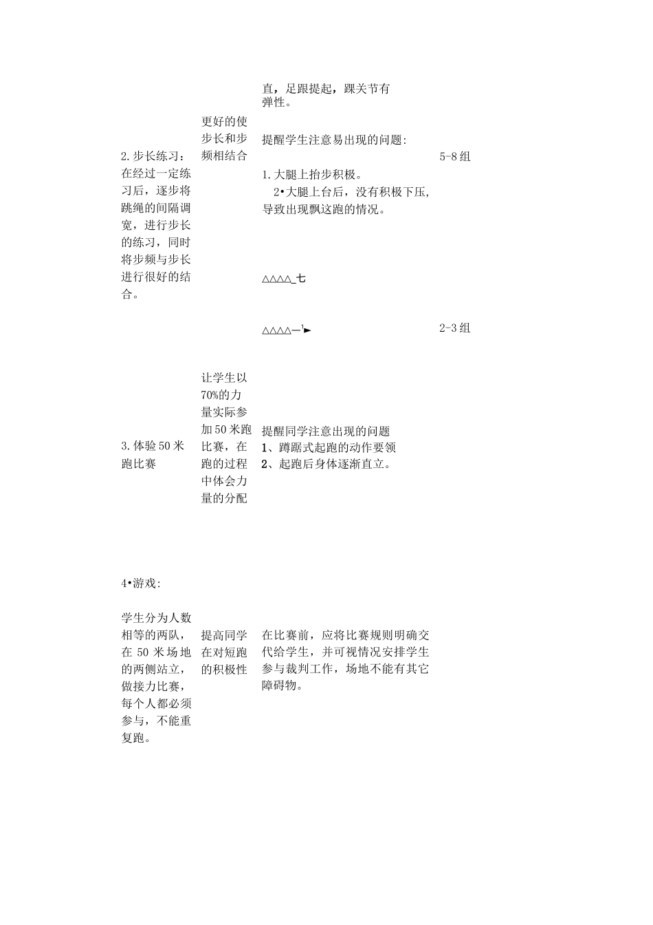 体育短跑教案_第3页