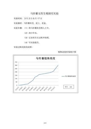 马铃薯无性生殖探究试验-精选