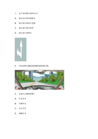 驾驶证模拟考试a2