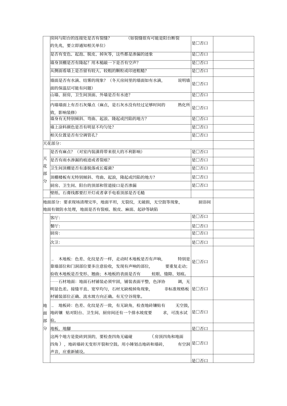 验房表格精装修综合汇总_第2页