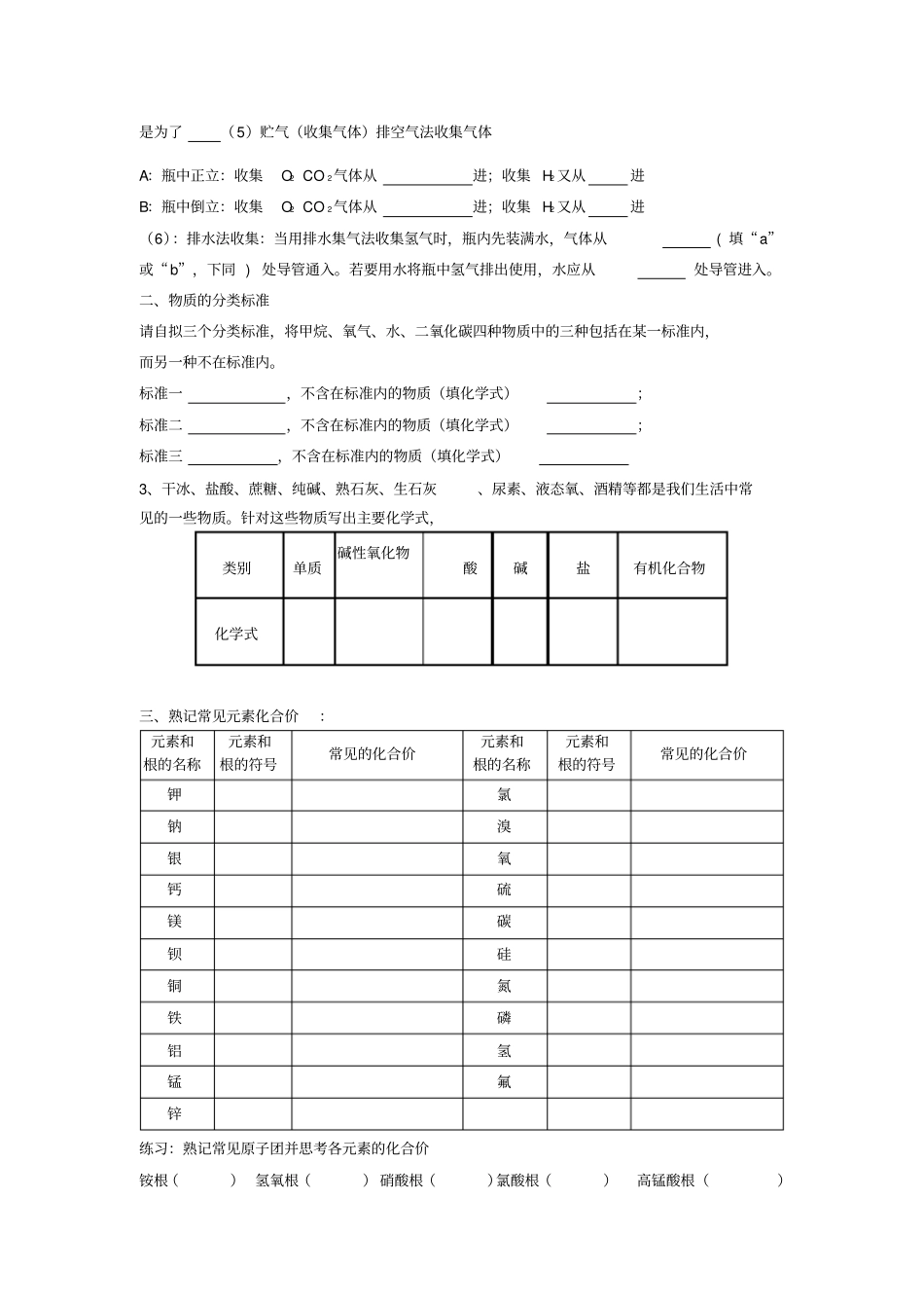 鲁科版高中化学必修一高一_一部化学用语知识复习x_第2页