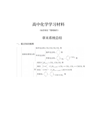 鲁科版高中化学选修五章末系统总结x