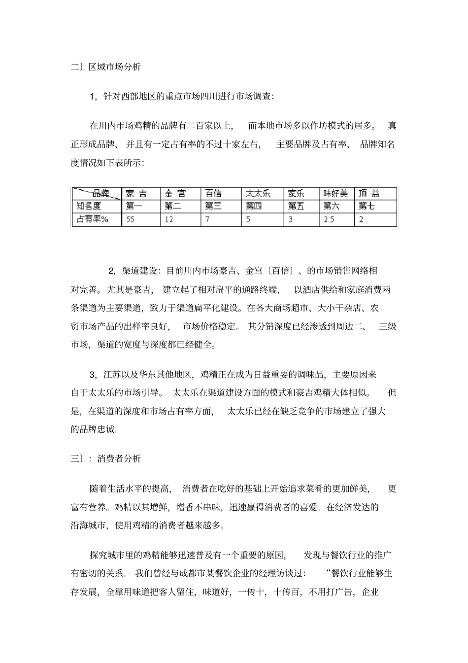 鸡精行业场调查报告_第2页