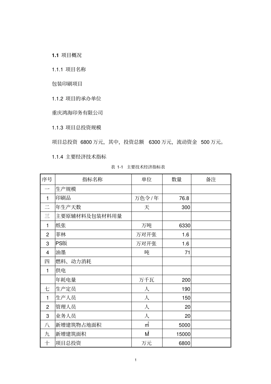 鸿博印刷公司包装印刷项目可行性研究报告_第2页