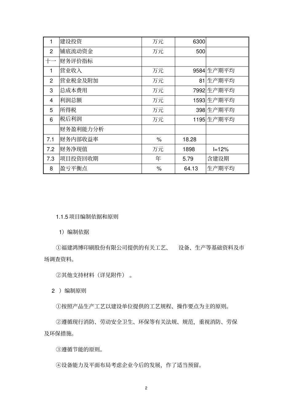 鸿博印刷公司包装印刷项目可行性研究报告_第3页