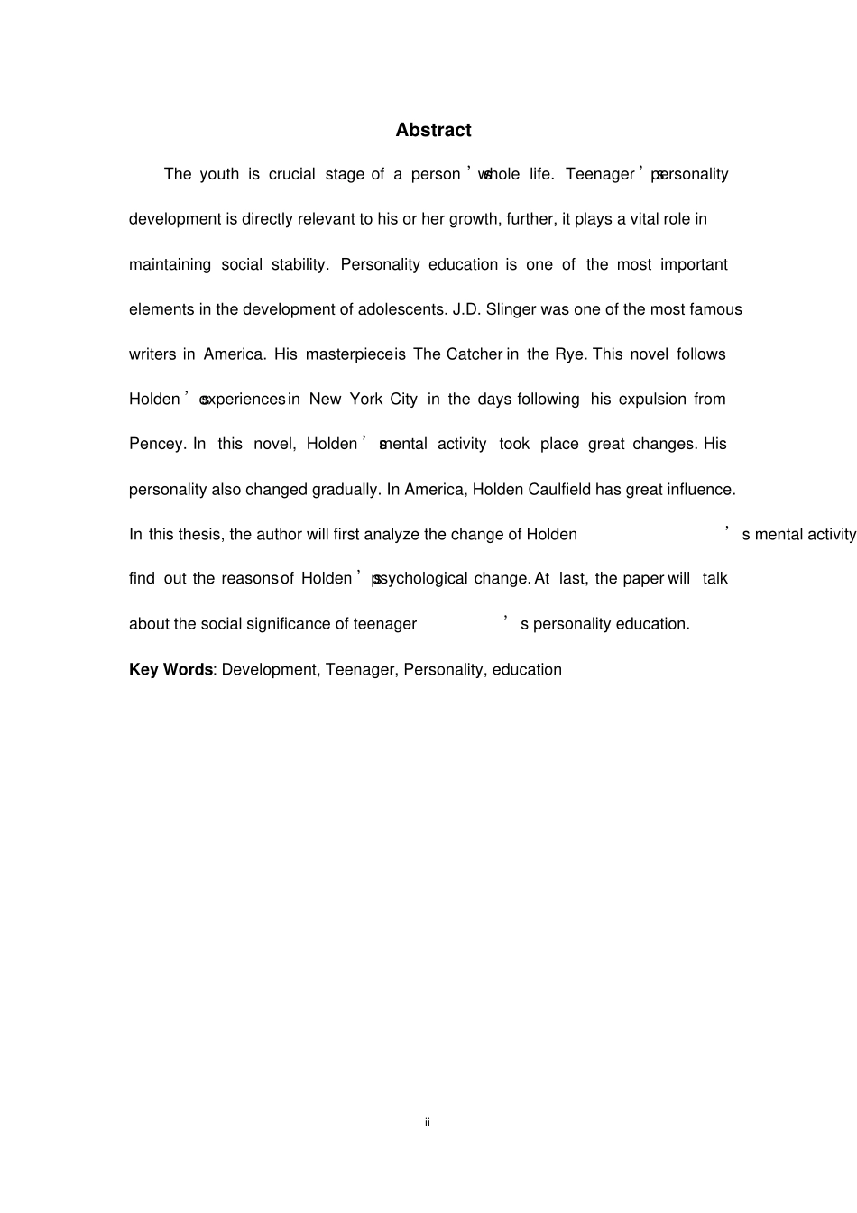 麦田里的守望者人物分析蒋乐乐汇总_第2页