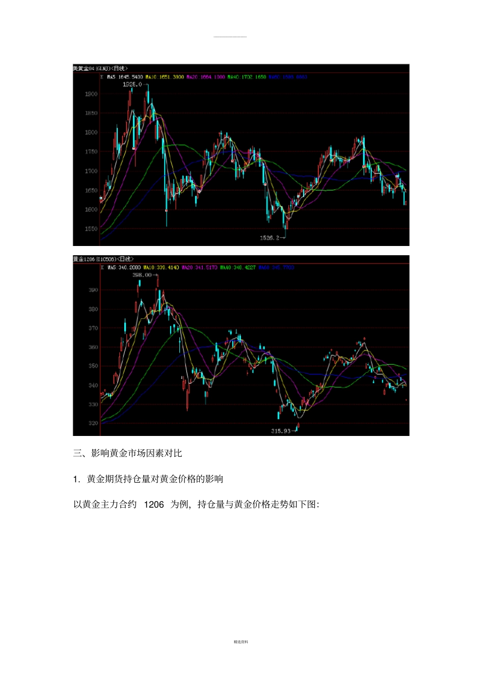 黄金期货的投资策略分析_第3页