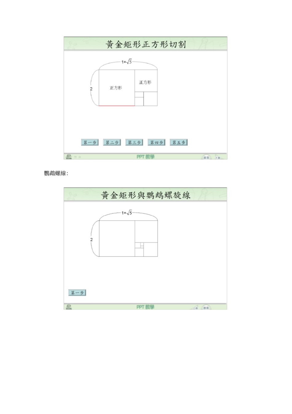 黄金矩形与鹦鹉螺线6_第3页