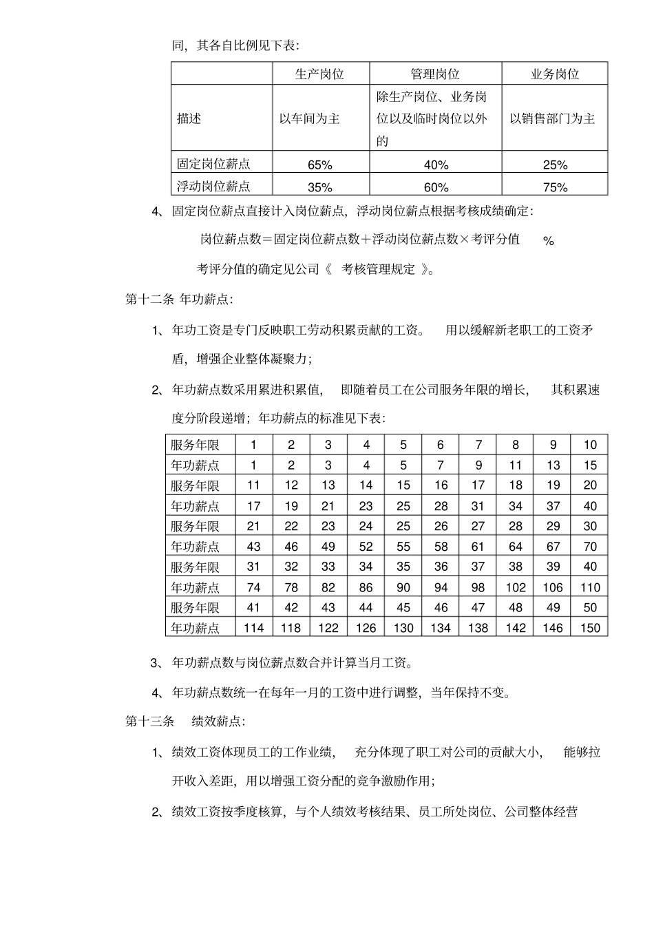 齐齐哈尔北兴xxx有限责任公司工资管理制度9_第3页