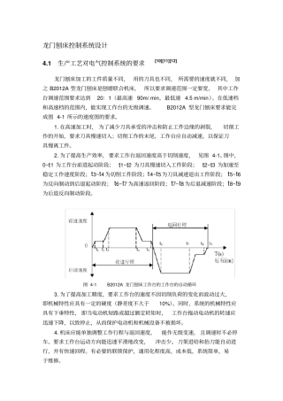 龙门刨床控制系统设计