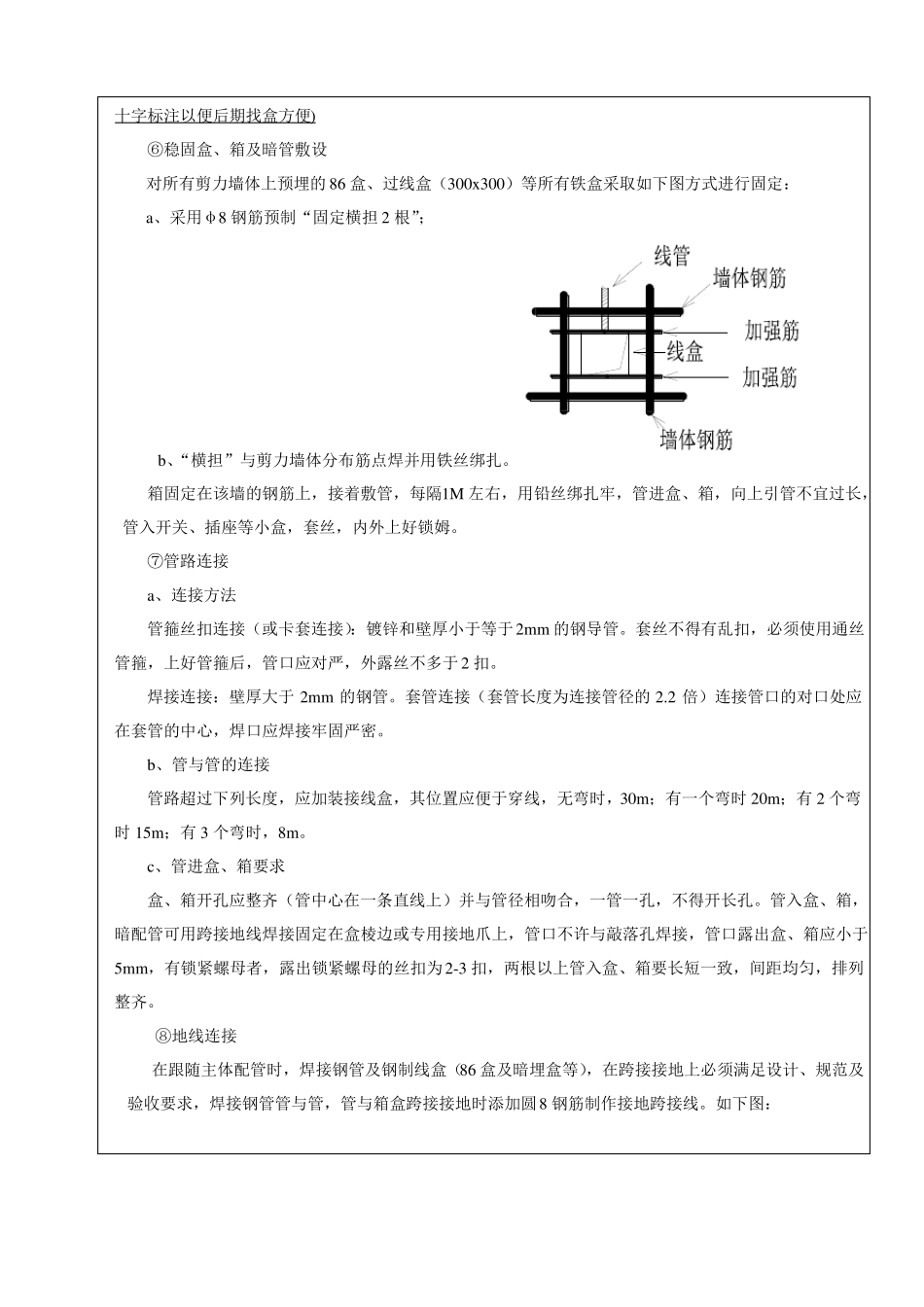 002镀锌钢管预埋技术交底_第3页