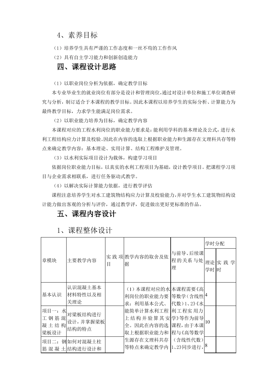 014水工钢筋混凝土结构课程标准已验收_第2页
