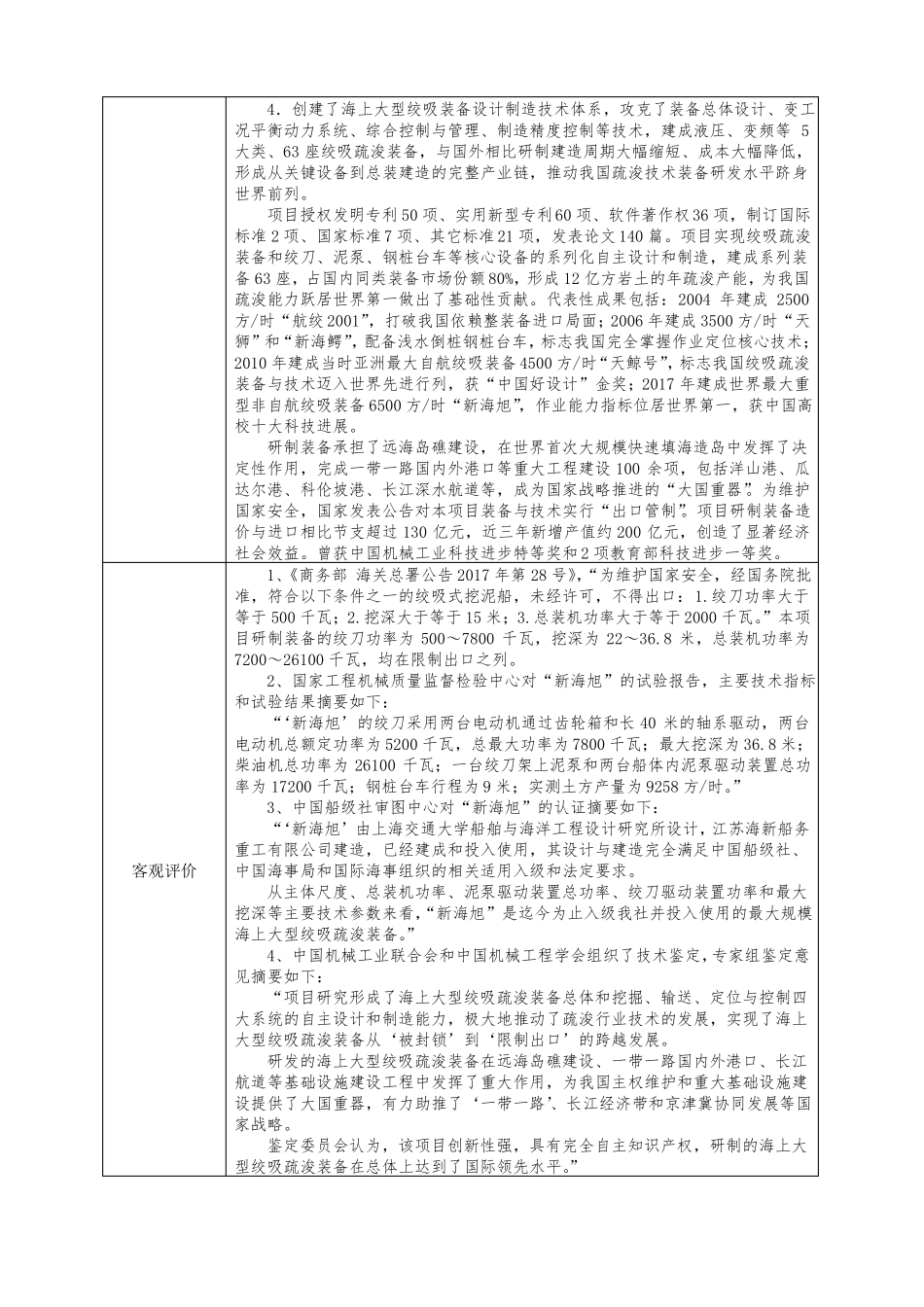 100海上大型绞吸疏浚装备的自主研发与产业化_第2页