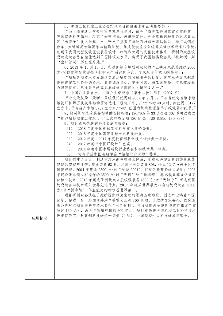 100海上大型绞吸疏浚装备的自主研发与产业化_第3页