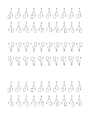 10以内数的分解与组合练习题按规律11