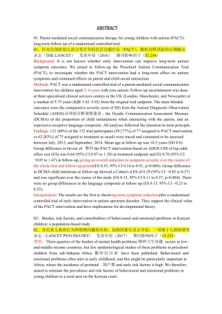 10篇英文文献摘要学习