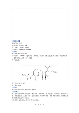 1恒丹头孢地尼胶囊
