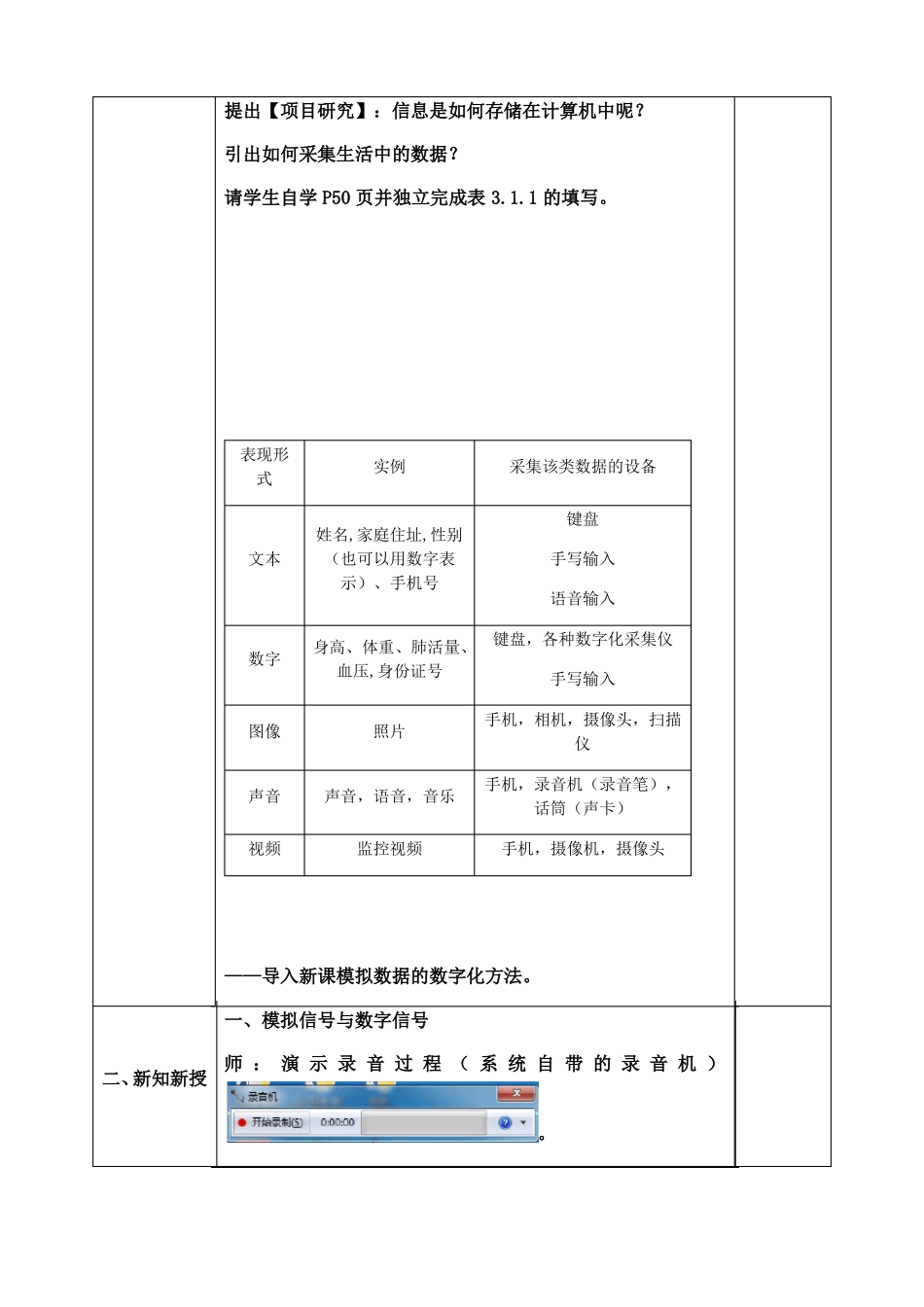 1数据编码第1课时-【新教材】教科版2019高中信息技术必修一教案_第2页
