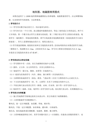 1：10000地形图绘制标准