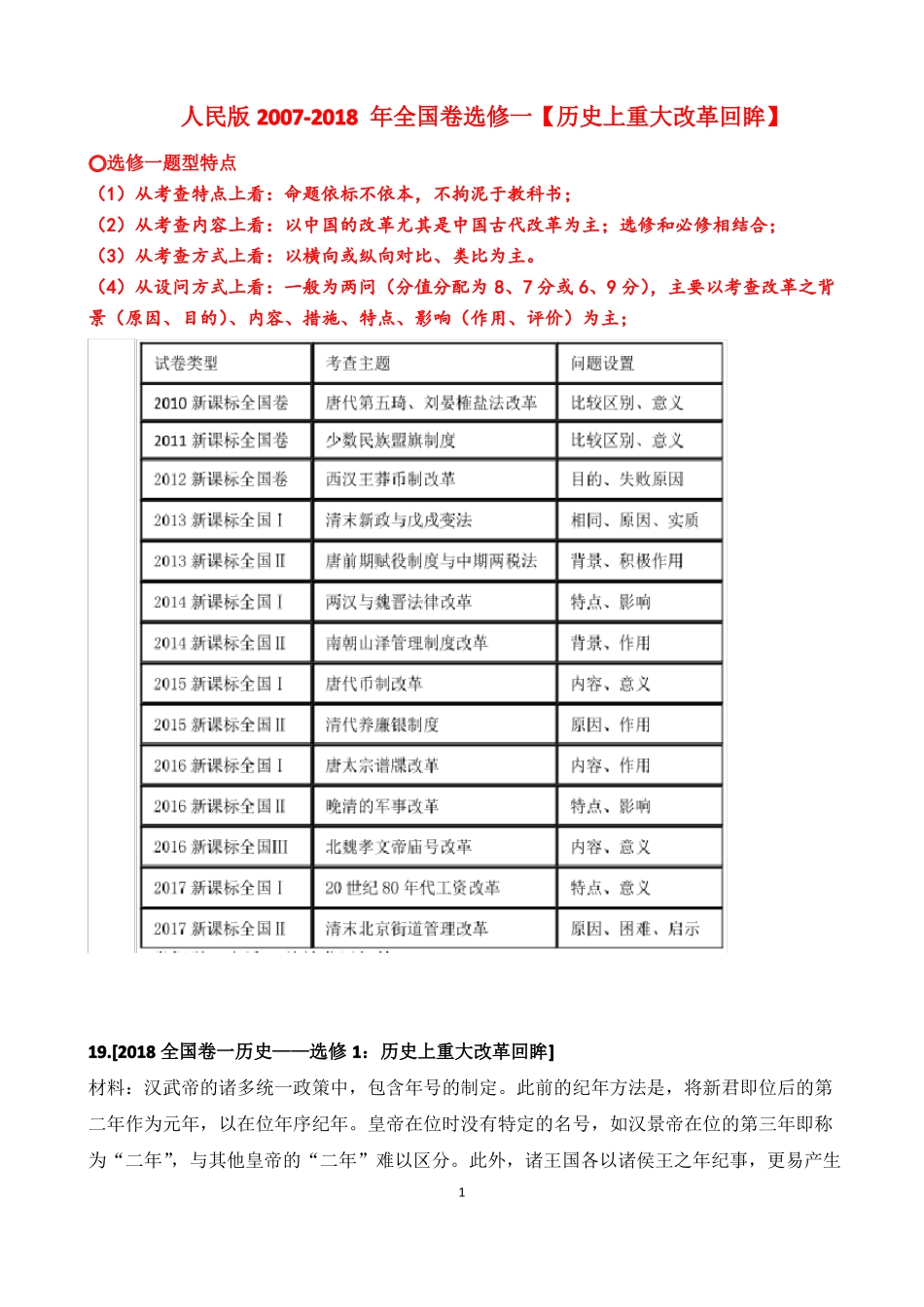 2007-2018历史选修高考真题_第1页