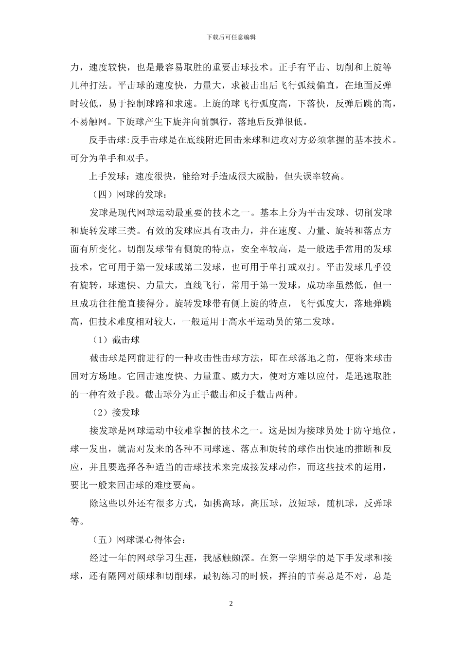 网球教学试讲心得体会_第2页